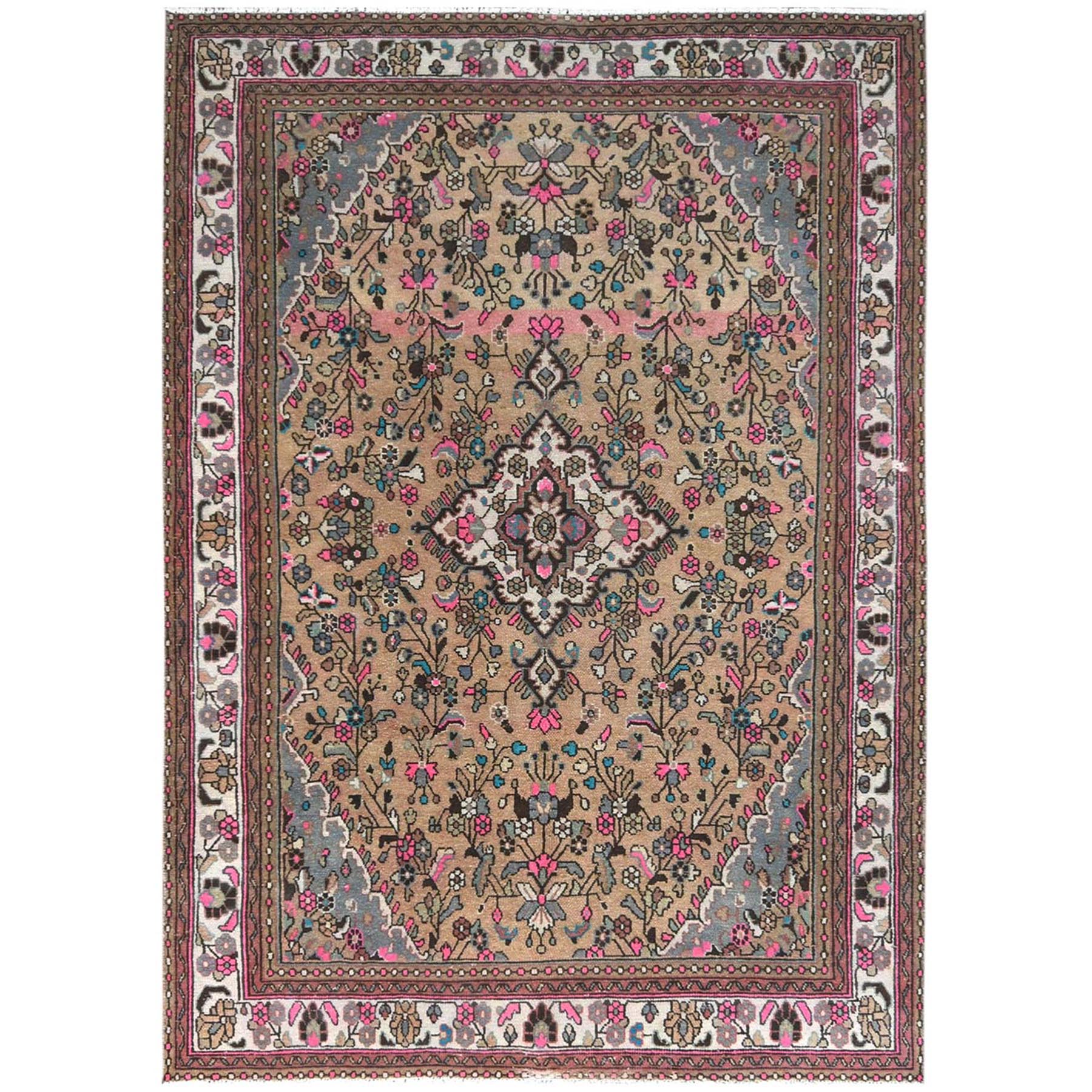 Overdyed & Vintage Rugs LUV730503